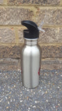 FBU Stainless Steel Water Bottle with Straw 600ml