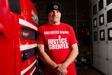 Elasticated woolly beanie hat in black sporting the gold FBU logo in the Fire Service Star stitched on the front