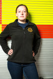 FBU Black Centenary  Woman's Full Zipped Fleece . With Gold Centenary Logo