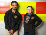 FBU Black Centenary  Woman's Full Zipped Fleece . With Gold Centenary Logo