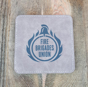 FBU PU Leather Effect Coaster Square