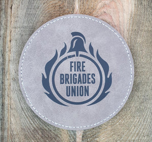 FBU PU LEATHER EFFECT COASTER ROUND