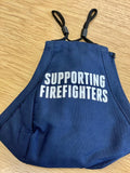 FBU New Navy Face Covering   White FBU Logo on one side and SUPPORTING FIREFIGHTERS Printed on the other side