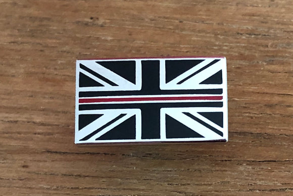 Thin Red Line Lapel Badge