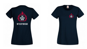 FBU Women's fit 'We've Got Your Back' T-shirt
