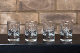 4 Bubble Base Shot Glass Engraved with the FBU logo